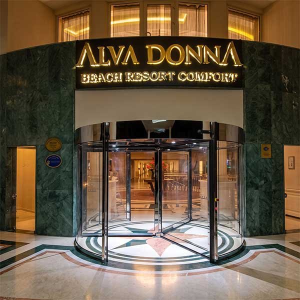 Alva Donna Hotel, Kemer, Otomatik Döner Kapı Sistemleri - Pandora Yapı